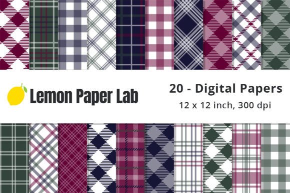 Download Dark Fall Plaid Digital Paper - Fall plaid digital paper Collection