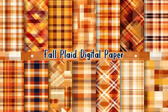 Download Fall Plaid Digital Paper - Fall plaid digital paper Collection