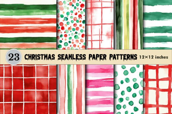 Download Christmas Seamless Paper Patterns - Paper patterns Collection
