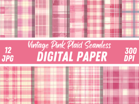 Download Shabby Chic Pink Plaid Paper Patterns - Paper patterns Collection
